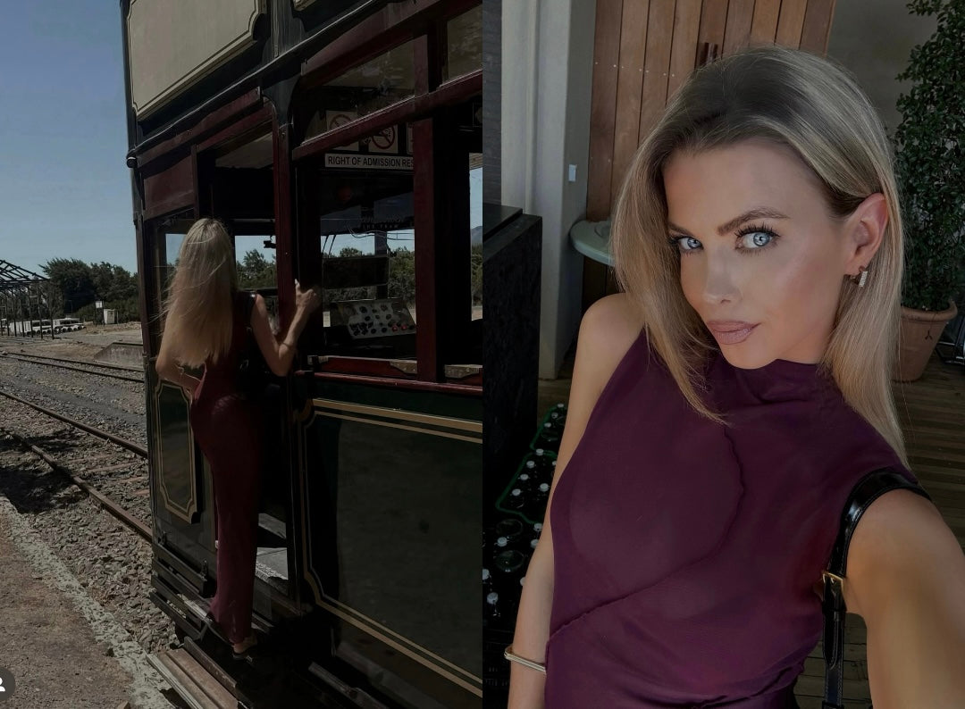 Camilla Coelho Burgundy Dress